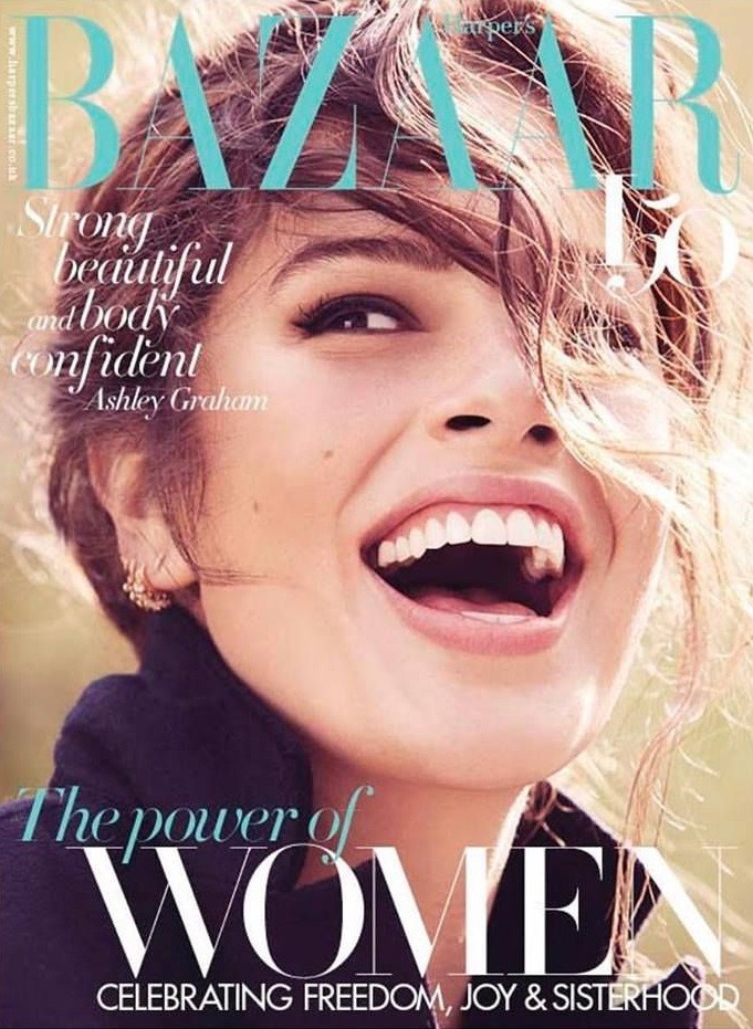 Ashley Graham British Harper's Bazaar Cover July 2017