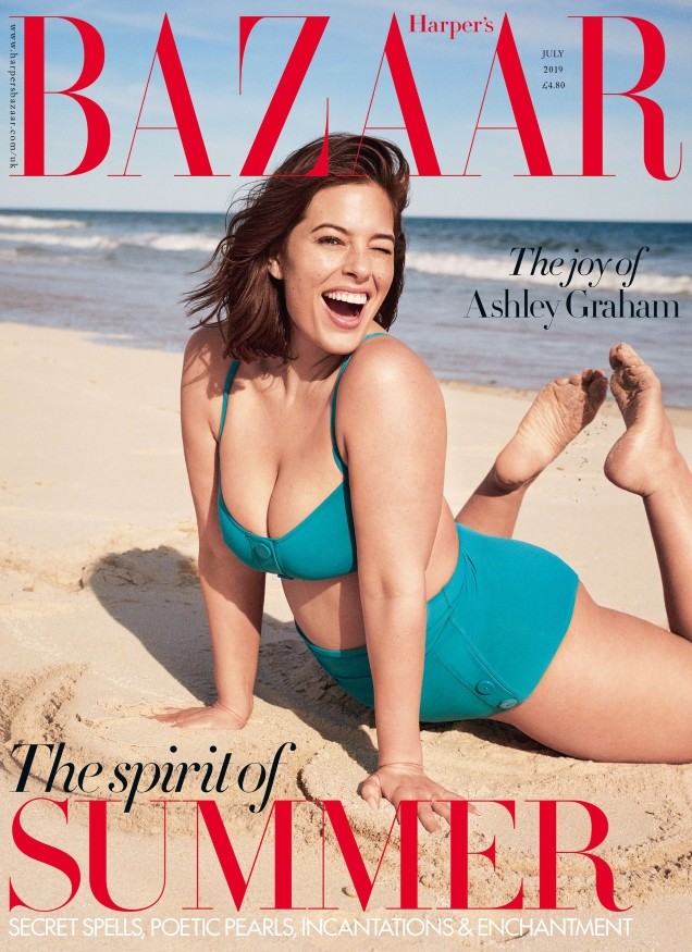 Ashley Graham British Harper's Bazaar Cover July 2019