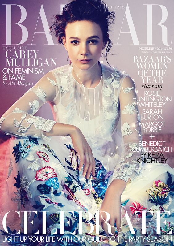 Carey Mulligan British Harper's Bazaar Cover December 2014