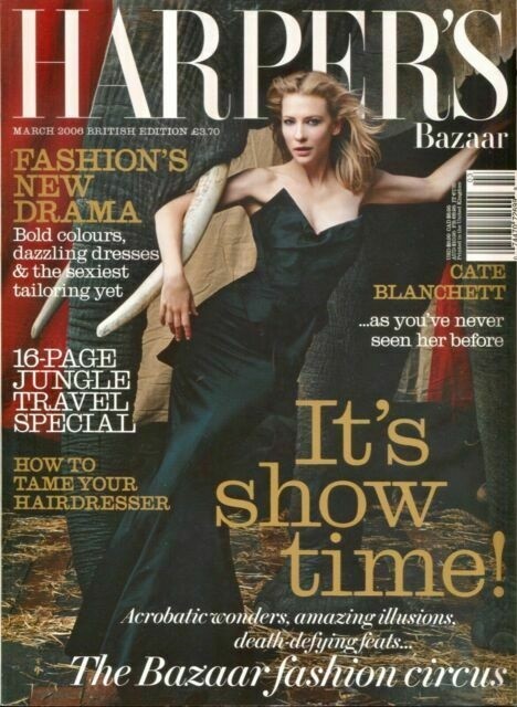 Cate Blanchett British Harper's Bazaar Cover March 2006