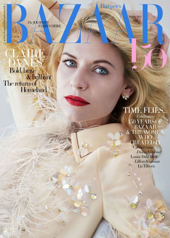 Claire Danes British Harper's Bazaar Cover February 2017