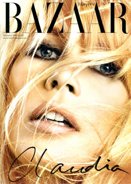 Claudia Schiffer British Harper's Bazaar Cover November 2009