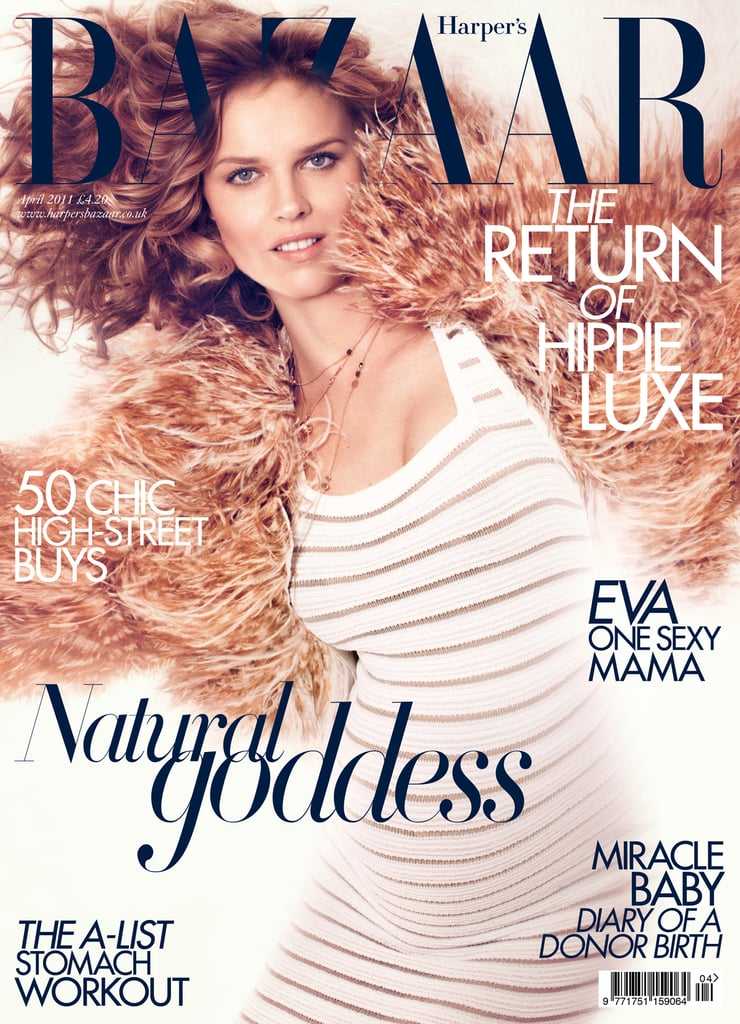 Eva Herzigova British Harper's Bazaar Cover April 2011