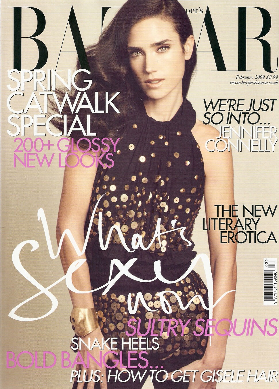 Jennifer Connelly British Harper's Bazaar Cover February 2009