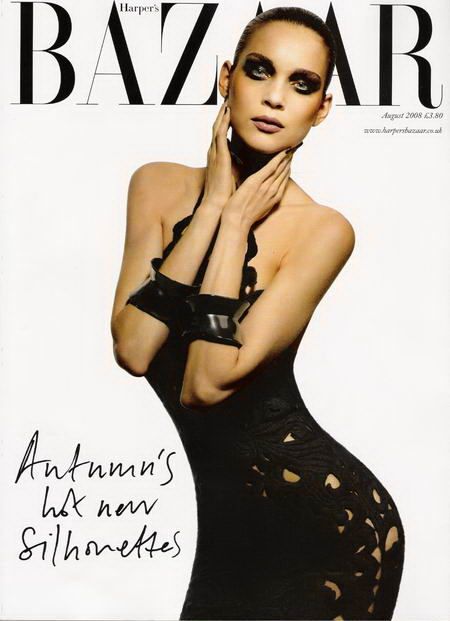 Kim Noorda British Harper's Bazaar Cover August 2008