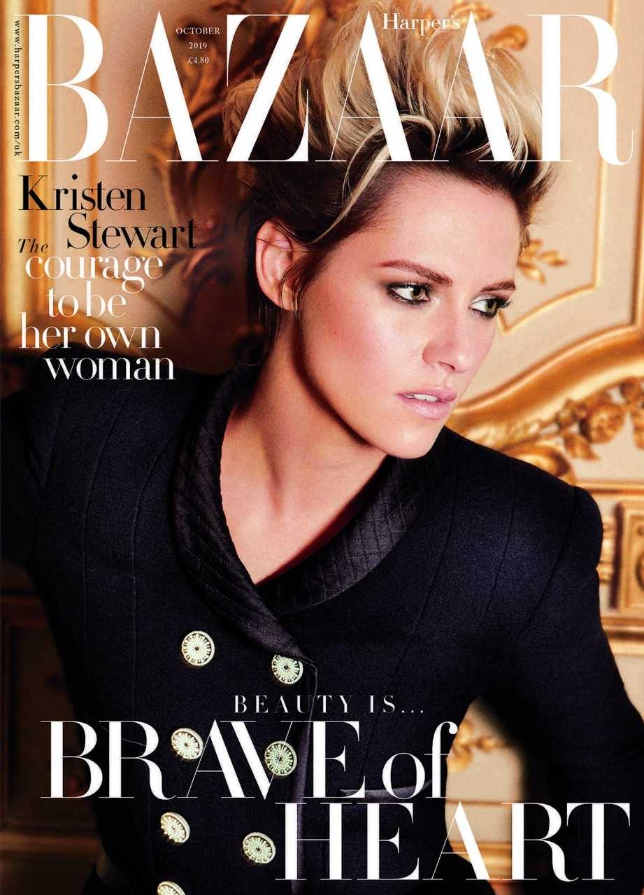 Kristen Stewart British Harper's Bazaar Cover October 2019