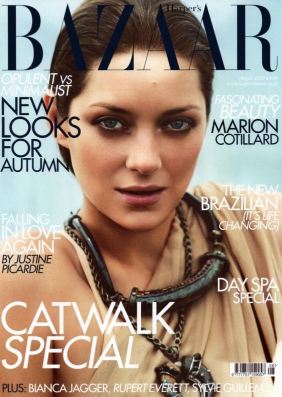 Marion Cotillard British Harper's Bazaar Cover August 2010