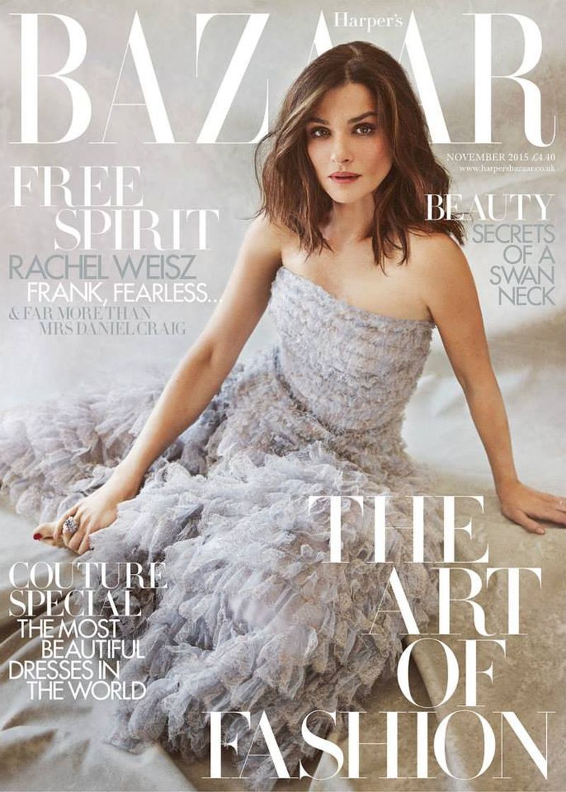 Rachel Weisz British Harper's Bazaar Cover November 2015