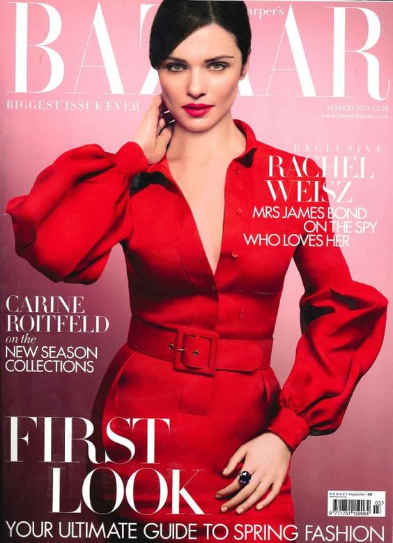  Rachel Weisz British Harper's Bazaar Cover March 2013