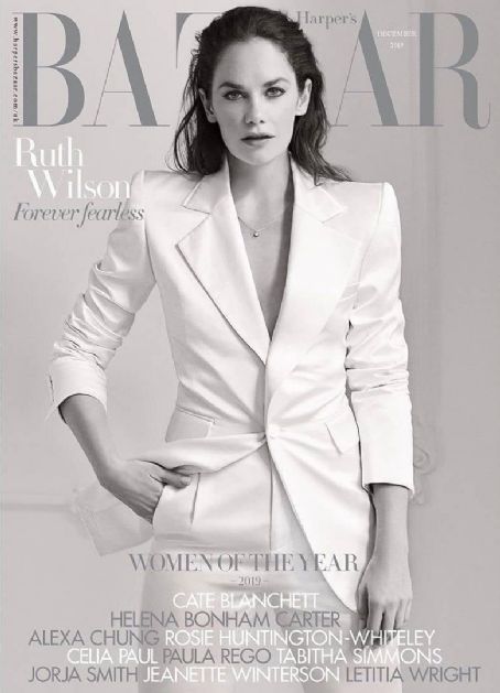 Ruth Wilson British Harper's Bazaar Cover December 2019