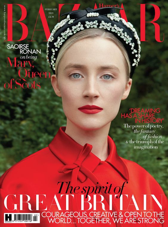 Saoirse Ronan British Harper's Bazaar Cover February 2019