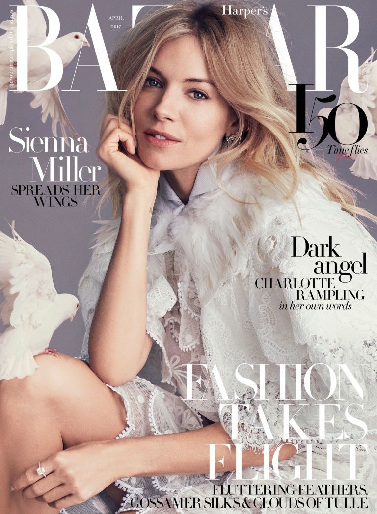 Sienna Miller British Harper's Bazaar Cover April 2017