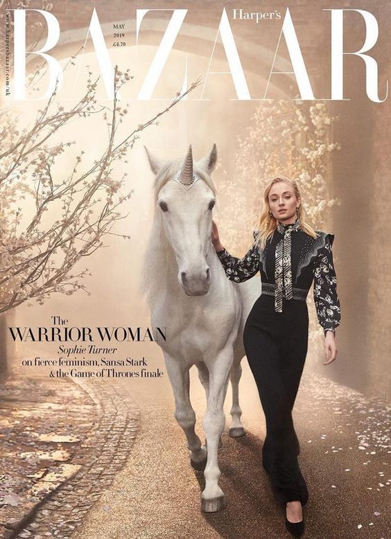 Sophie Turner British Harper's Bazaar Cover May 2019