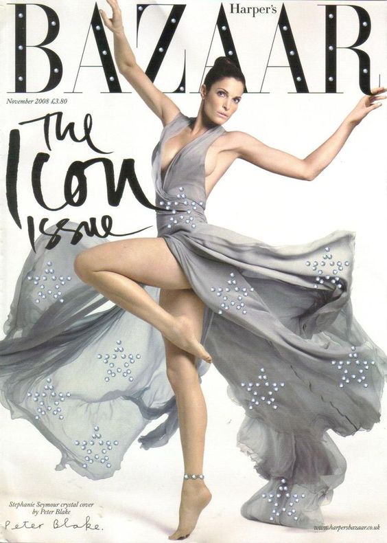 Stephanie Seymour British Harper's Bazaar Cover November 2008