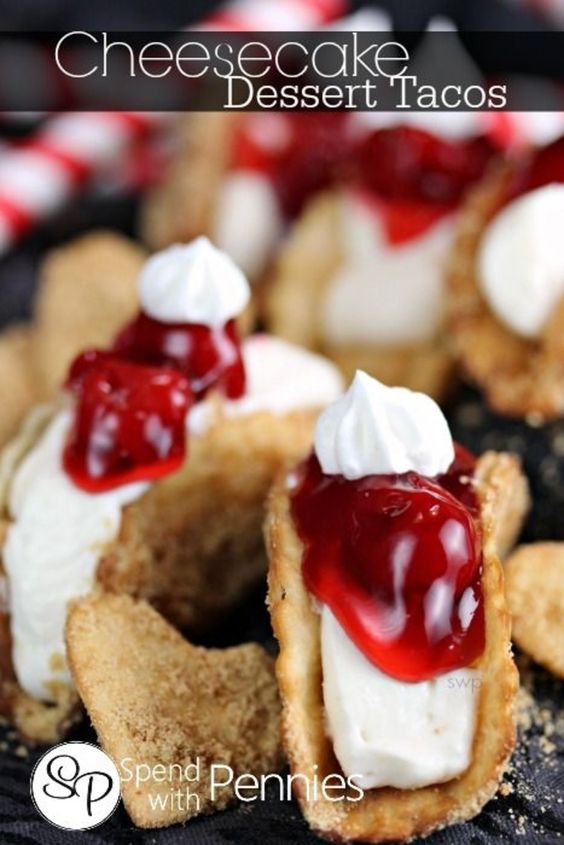 Cheesecake Dessert Tacos