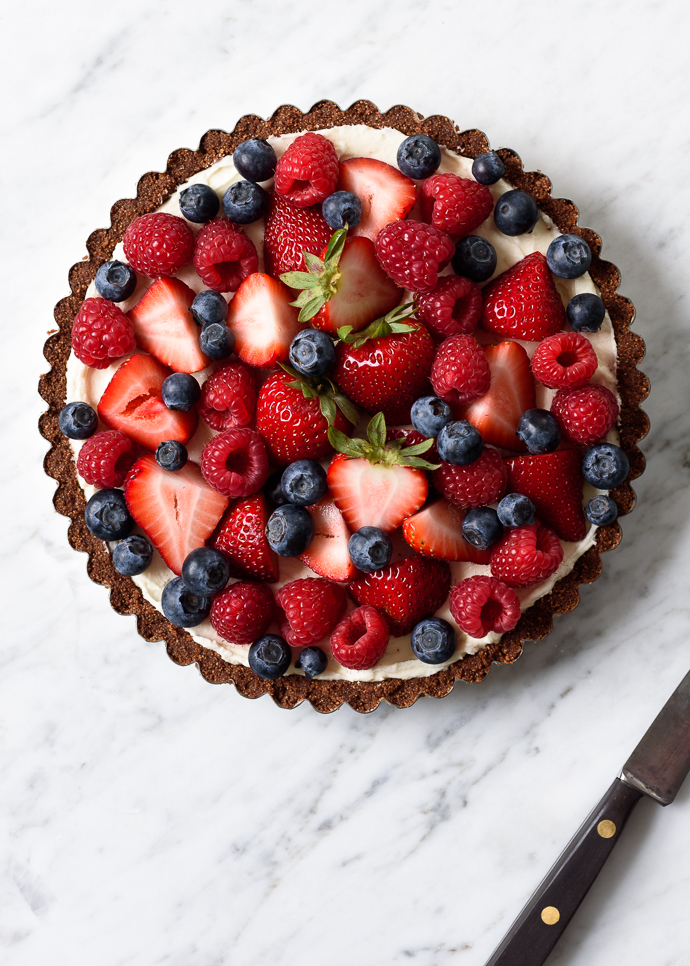 Cheesecake Tart With Berries