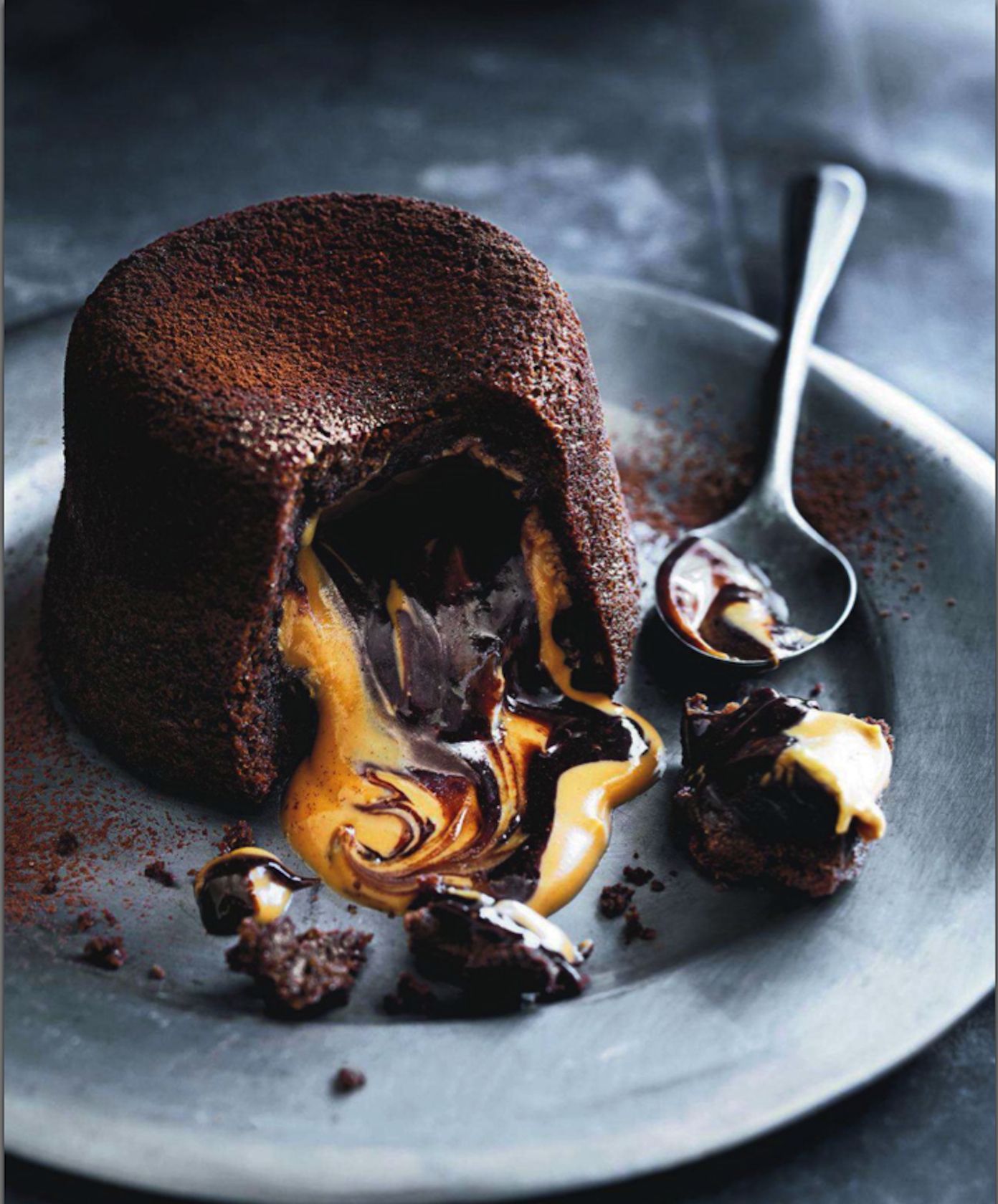 Chocolate Caramel Volcano