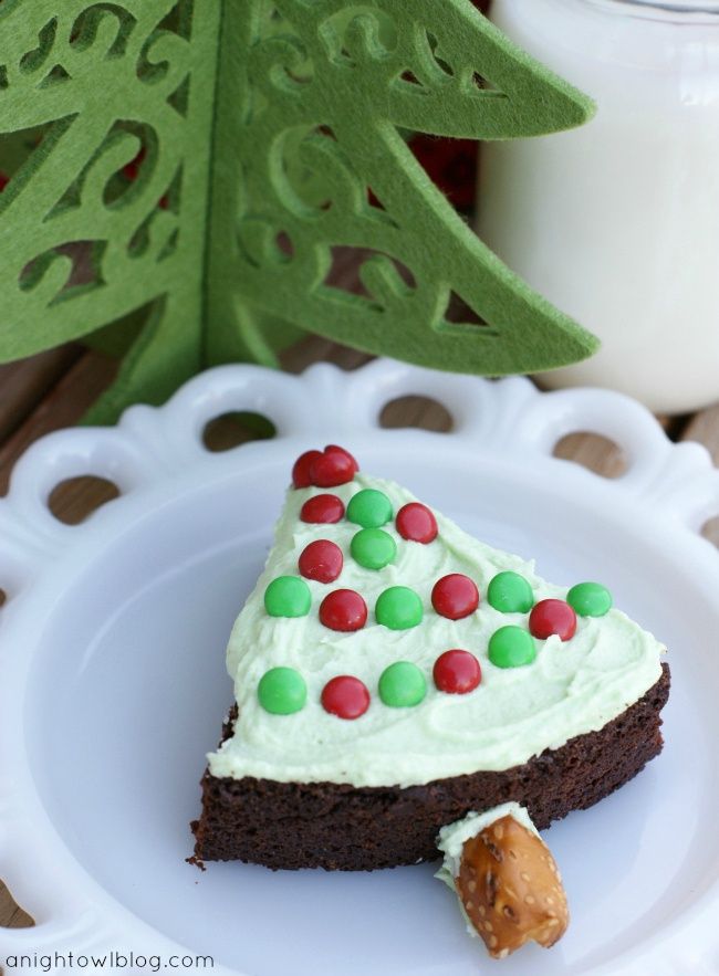 Christmas Tree Brownies