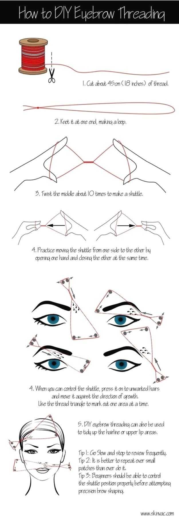 DIY Eyebrow Threading