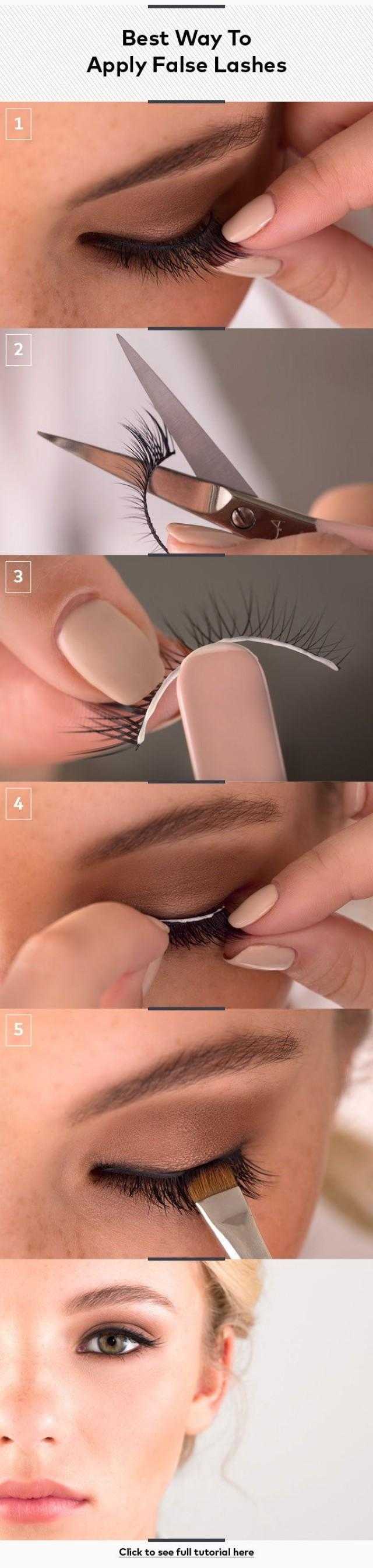 How To Apply Fake Eyelashes