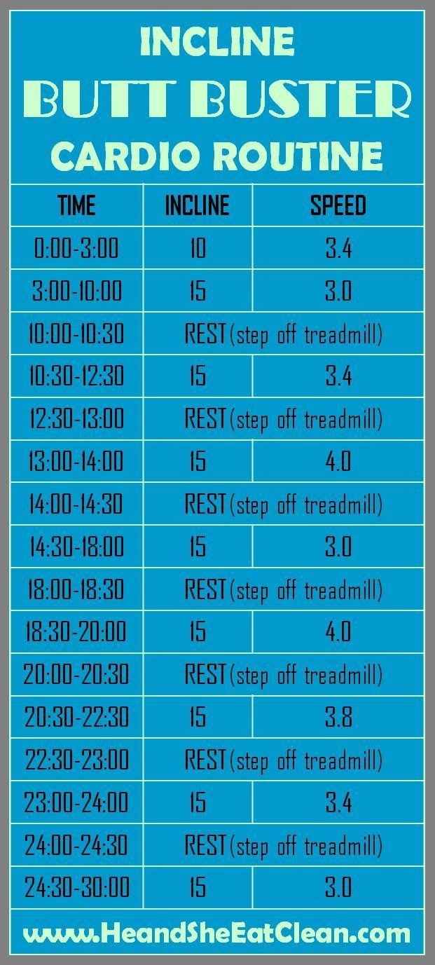 Incline Butt Buster Cardio Routine