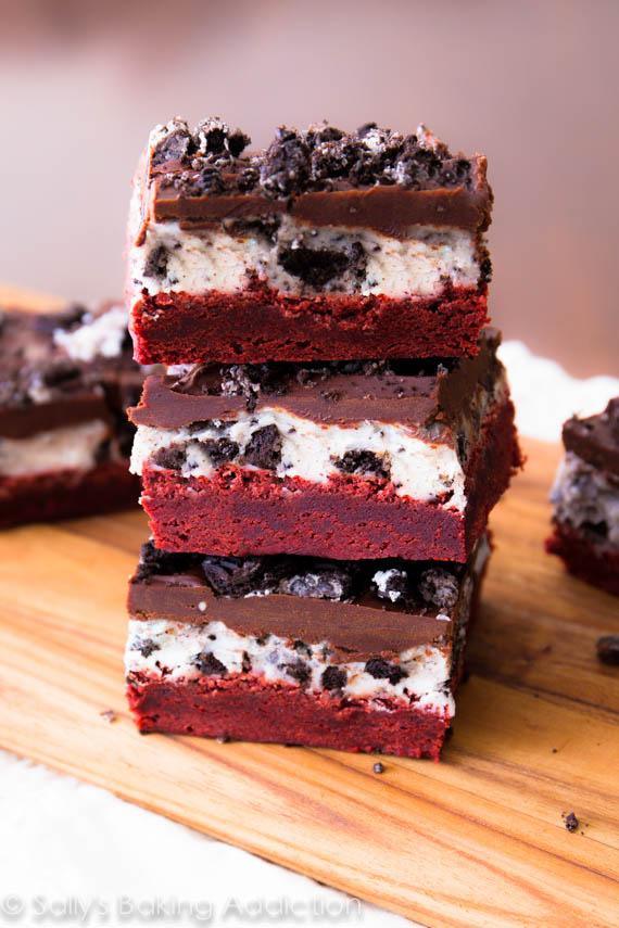 Red Velvet Oreo Brownies