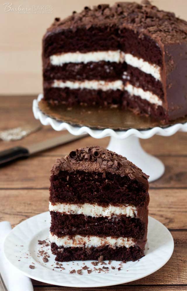 Triple Layer Chocolate Cake