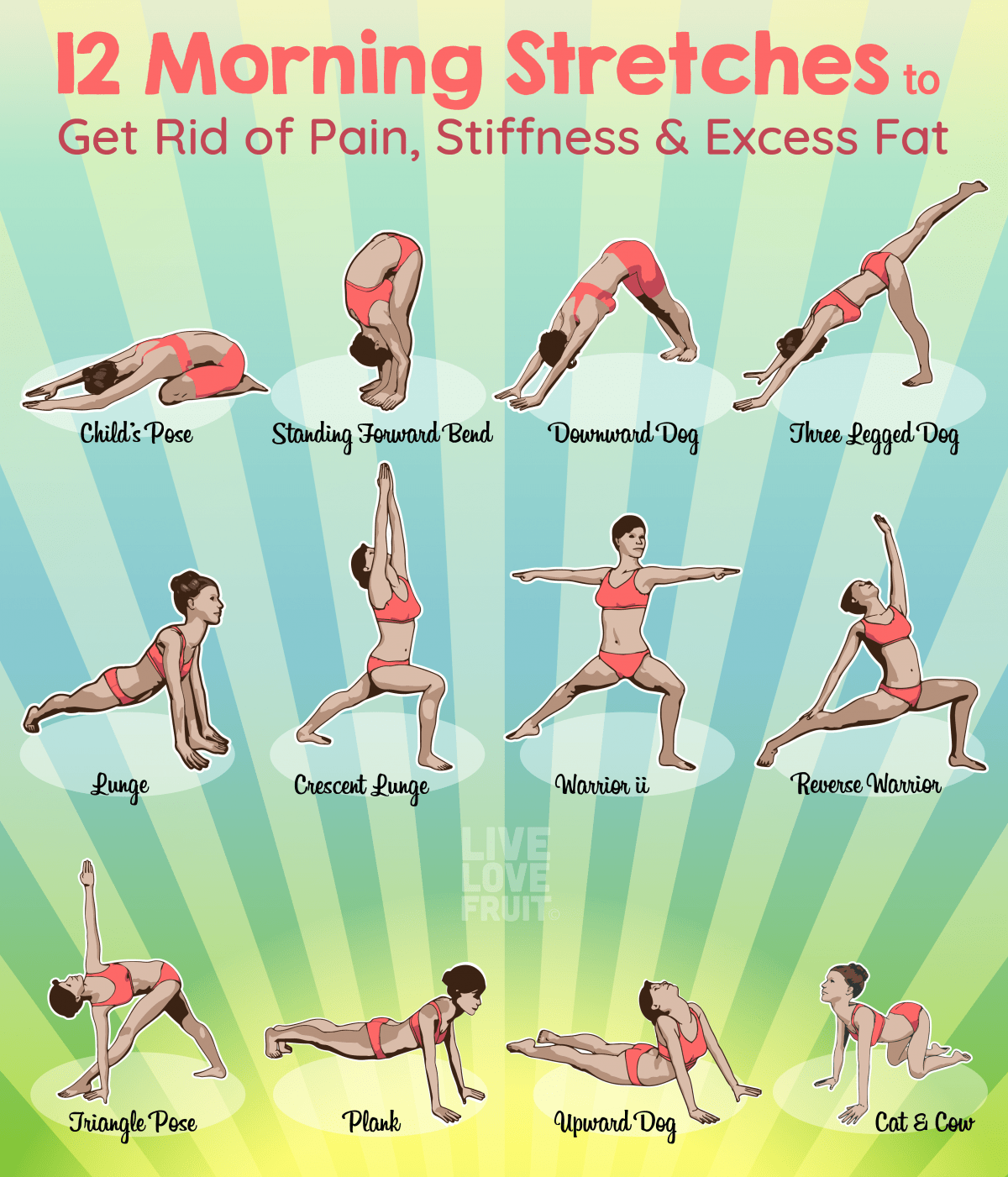 22 Stretching Exercises Infographics for Better Flexibility - Amerikanki