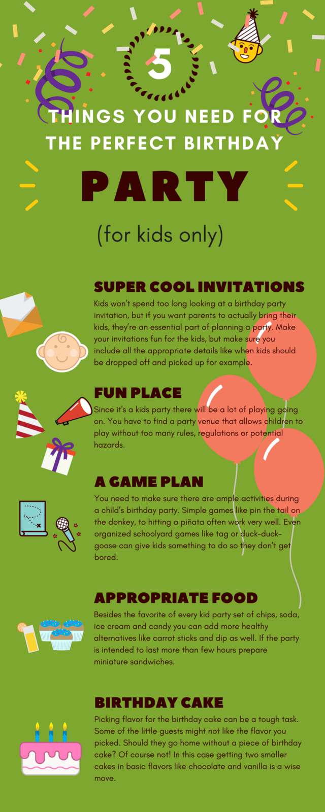 5 Things You Need For The Perfect Birthday Party