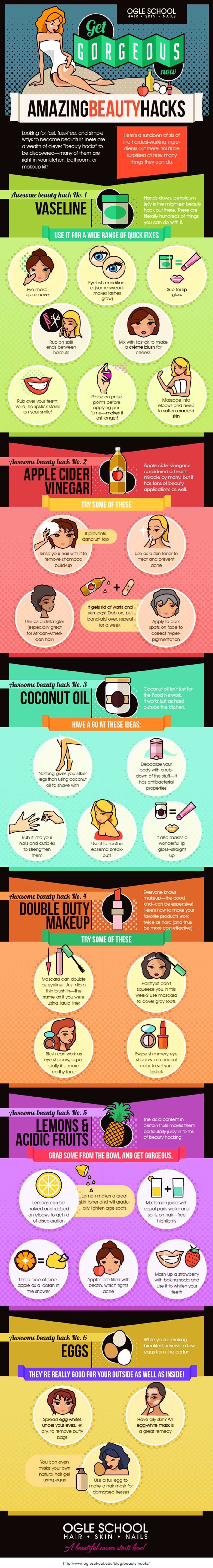 6 Amazing Beauty Hacks