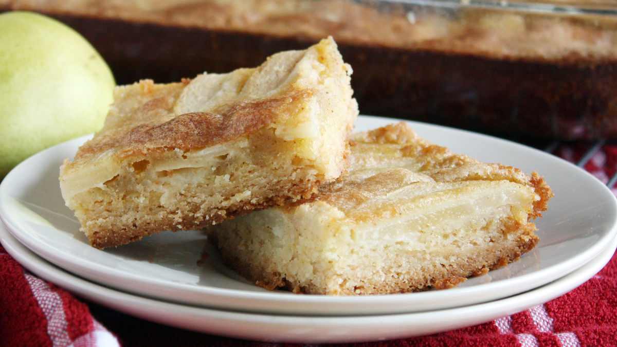 Brown Butter Pear Bars