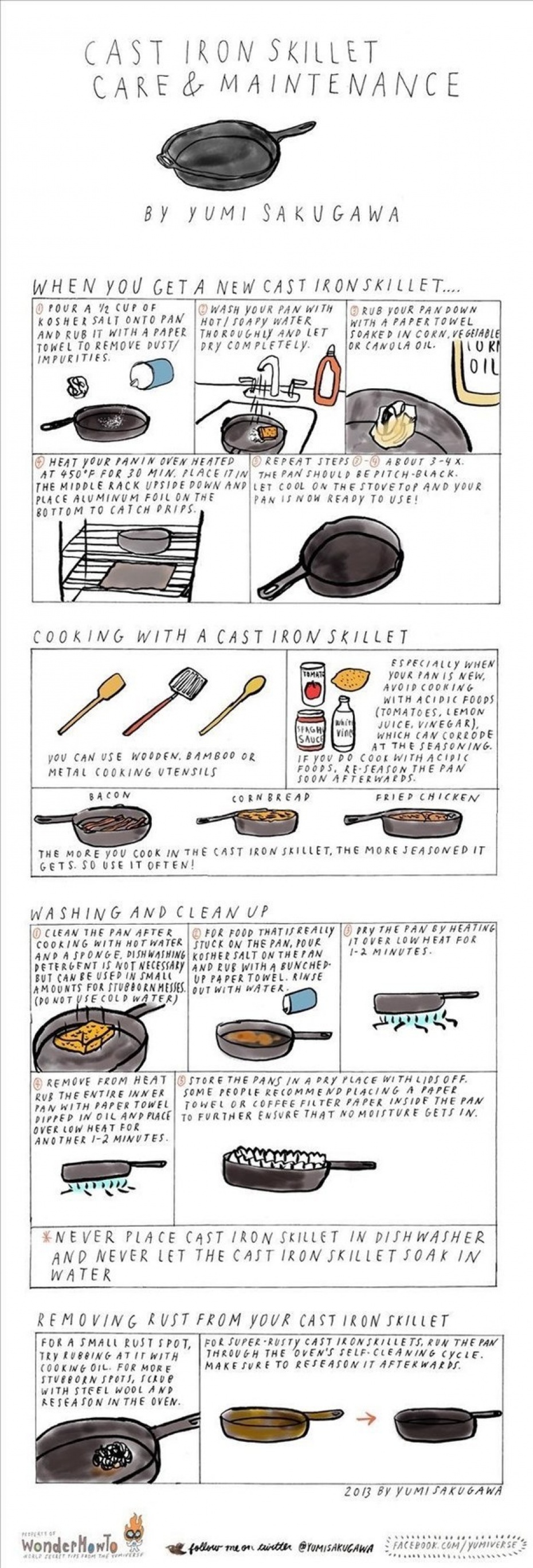 Cast Iron Skillet Care Maintenance