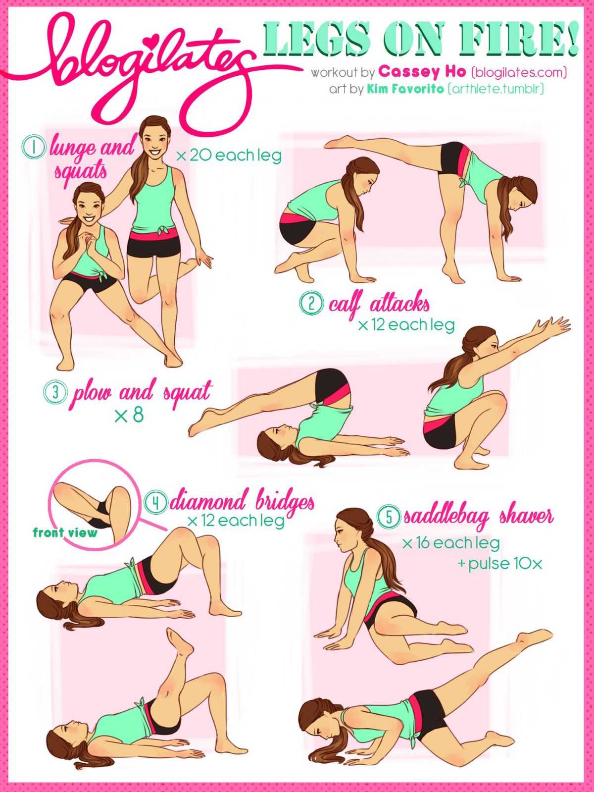 How to Get Slim Legs: 27 Infographics that Help You - Amerikanki