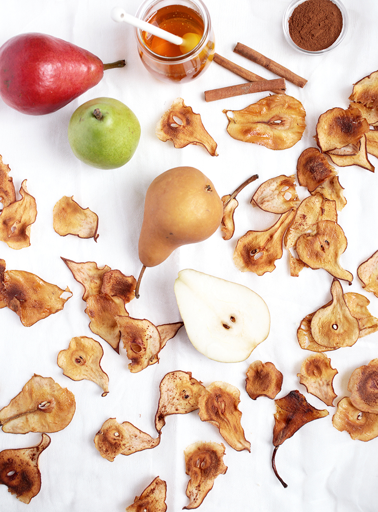 Pear Chips With Cinnamon