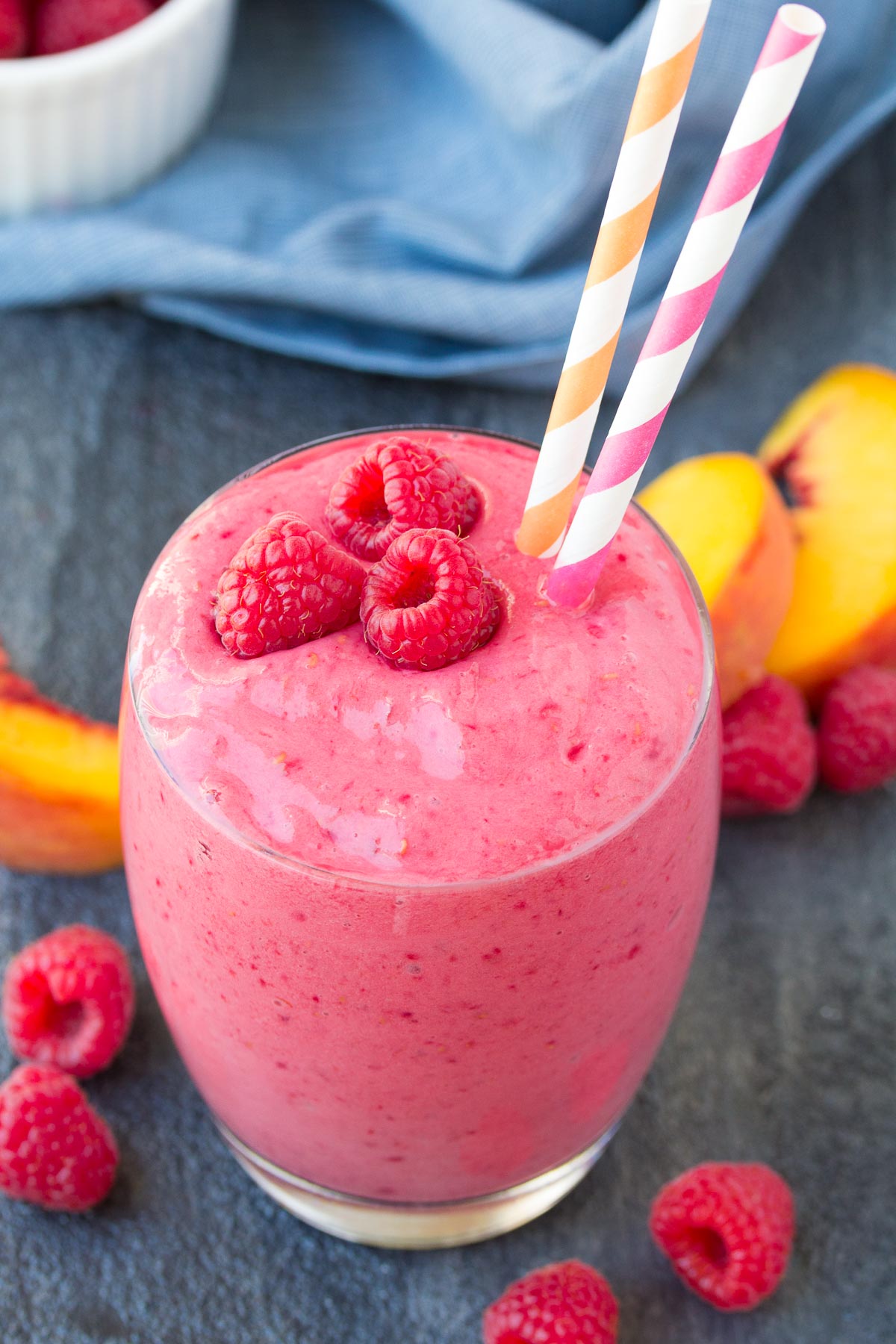 Raspberry Peach Smoothie