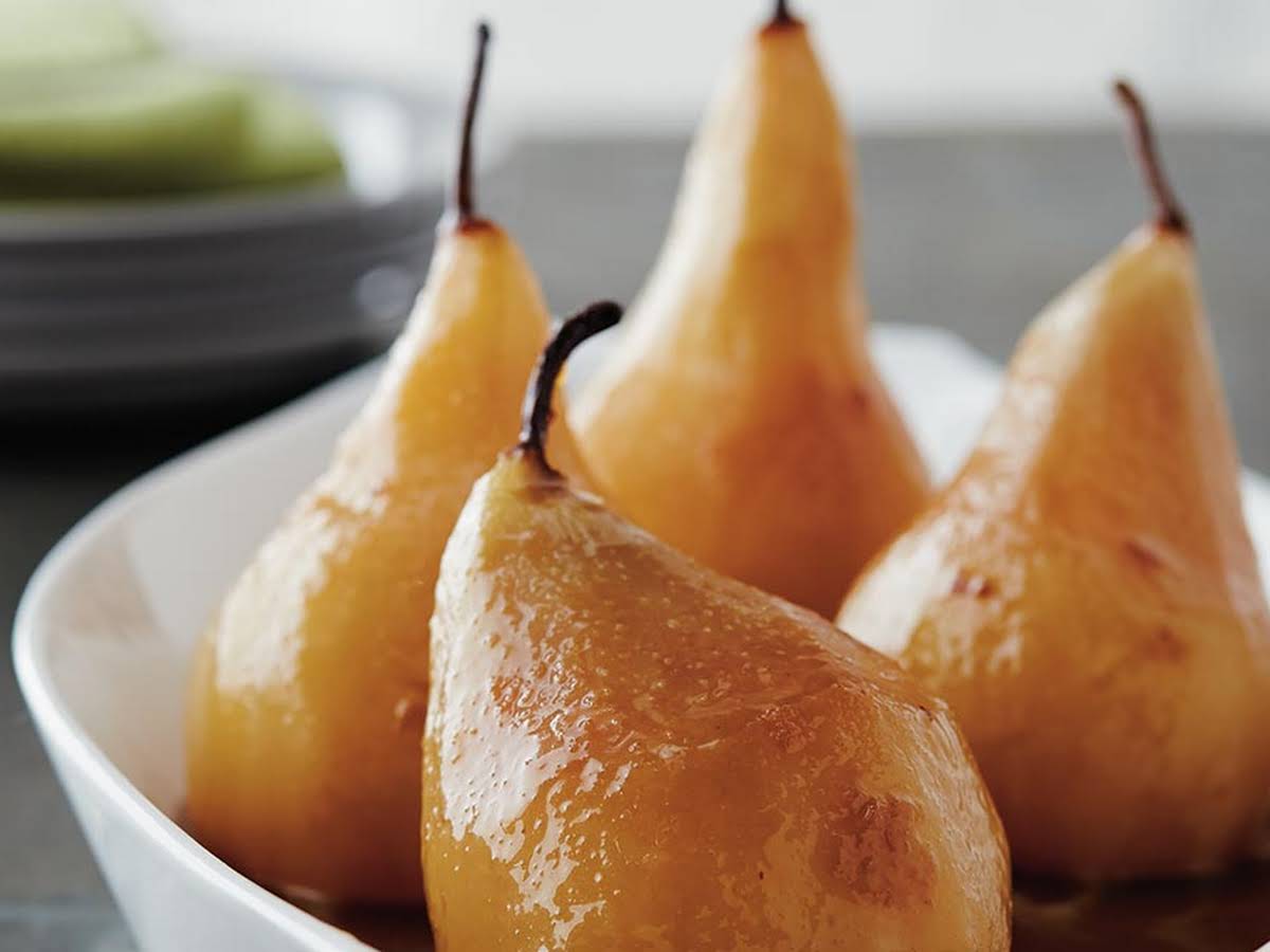 Slow Cooker Poached Pears