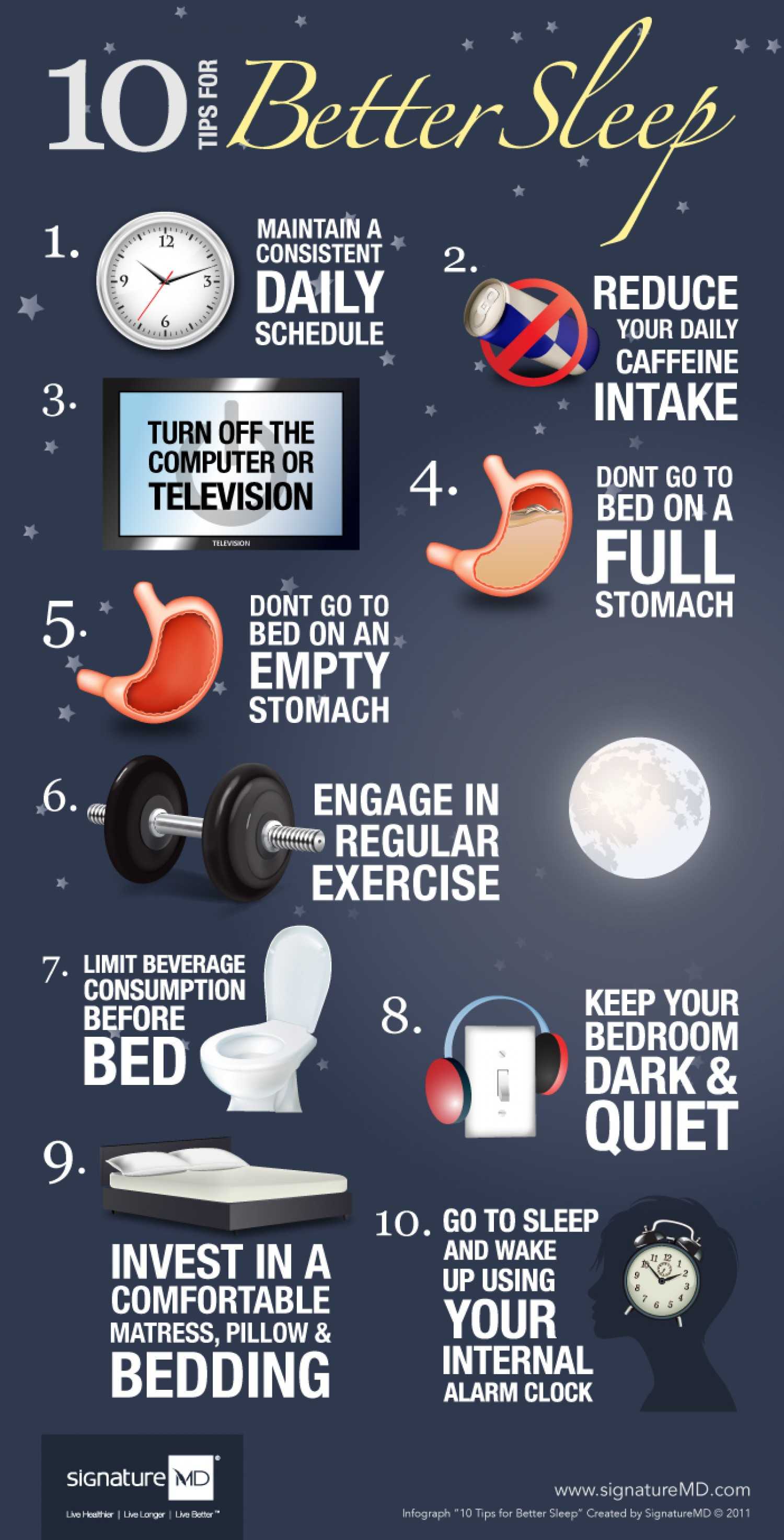 10 Tips For Better Sleep