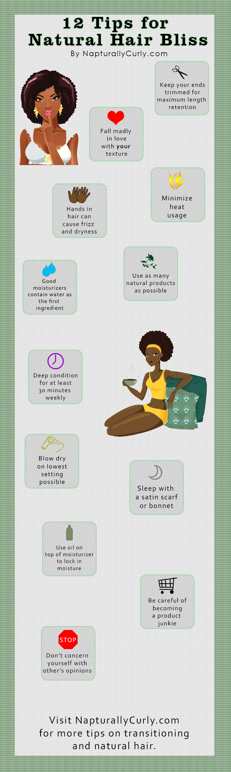 12 Tips For Natural Hair Bliss