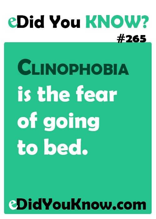 Clinophobia