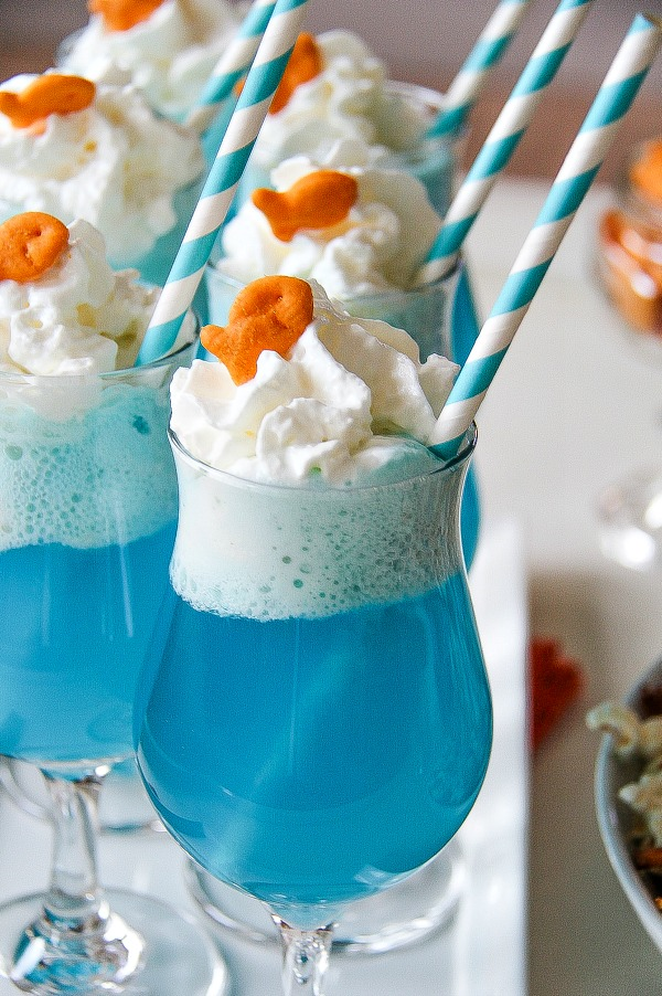 Goldfish Crackers Ice Cream Float