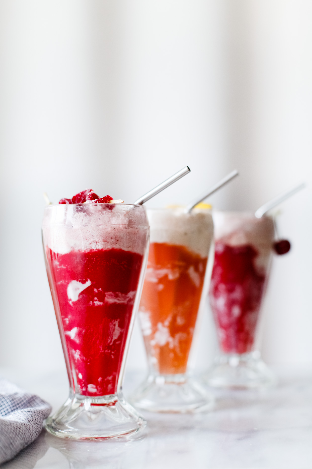 Hibiscus Ginger Ice Cream Float