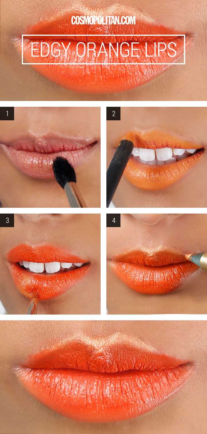 How To Do A Bold Orange Lip