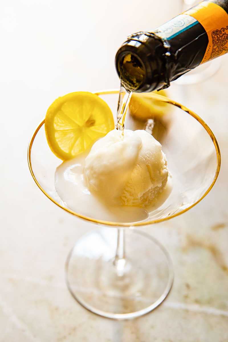 Lemon Prosecco Float Sgroppino