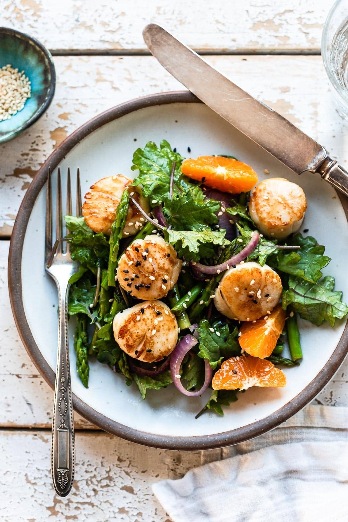 Pan-Seared-Scallops With Veggies