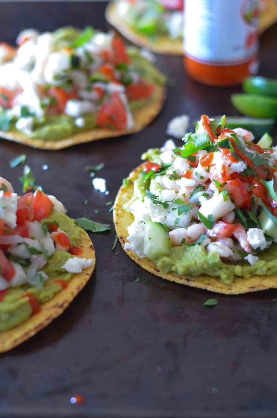 Scallop And Bay Shrimp Ceviche Tostadas