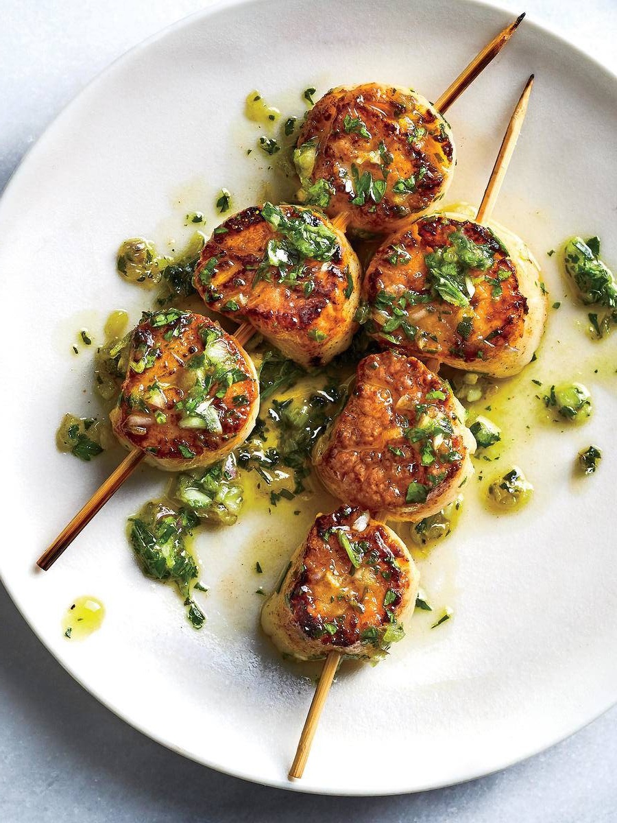 Scallops Paired With Herbs