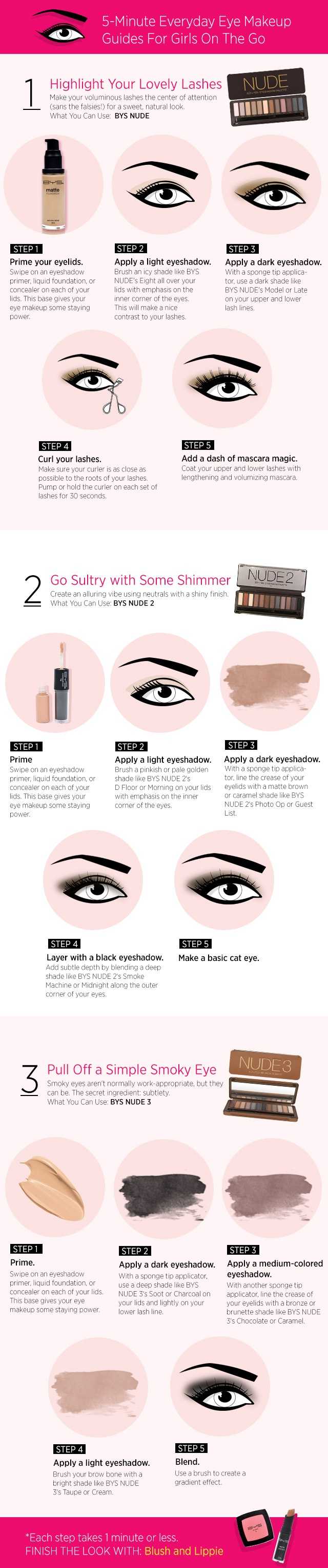 5-Minute Everyday Eye Makeup Guides For Busy Girls