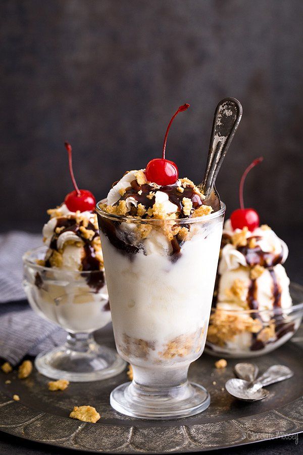 Fried Ice Cream Sundaes