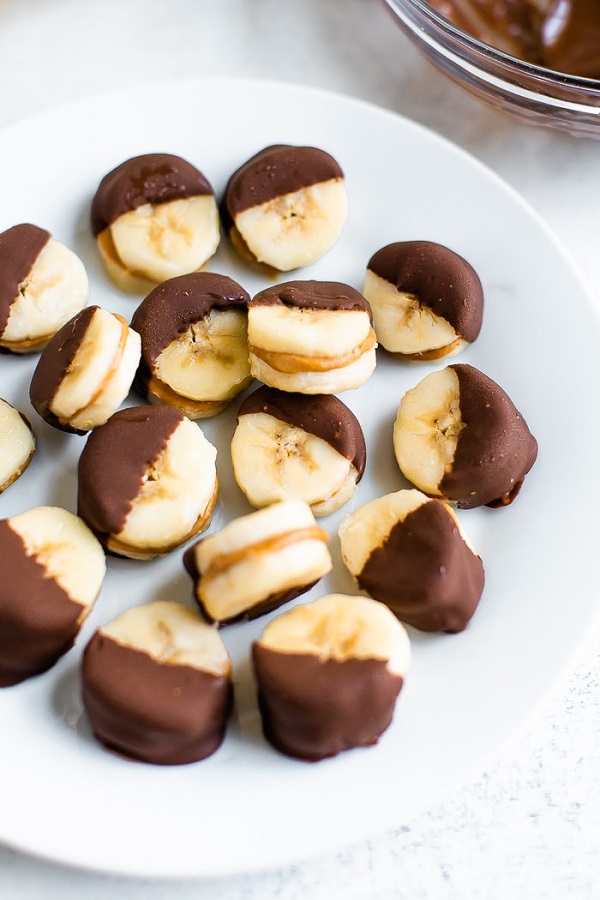 Frozen Chocolate Banana Bites