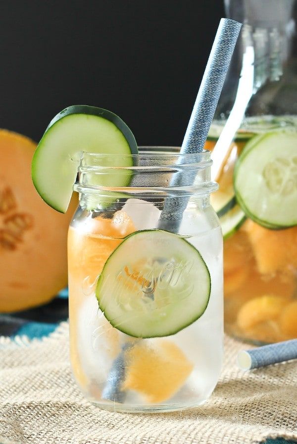 Cantaloupe and Cucumber Water